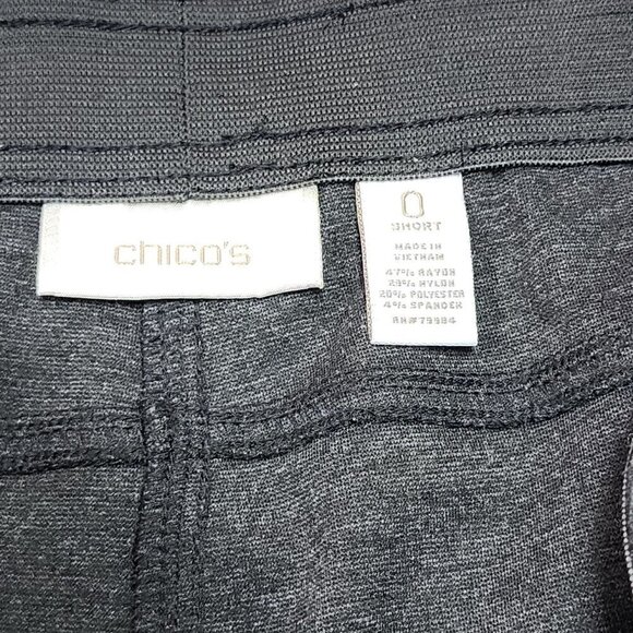 Chico's Grey Boot Cut Lounge Pants Small 0 Short - Picture 4 of 7